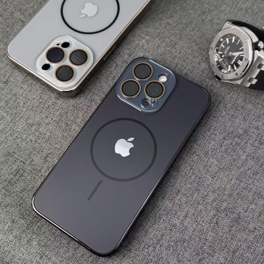 Luxury Frosted Glass iPhone Case ✅Camera Lens Protection✅MagSafe