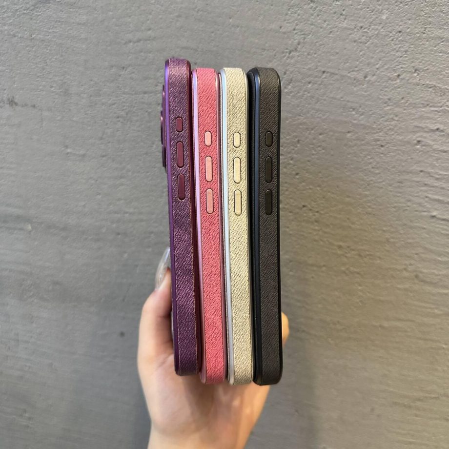 Premium denim-textured dirt-resistant case for iPhone