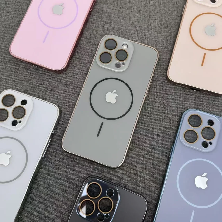 Luxury Frosted Glass iPhone Case ✅Camera Lens Protection✅MagSafe