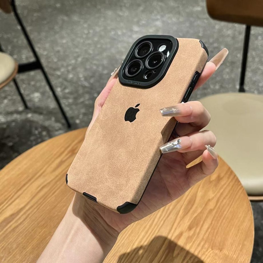 Dirt-resistant suede case for iPhone