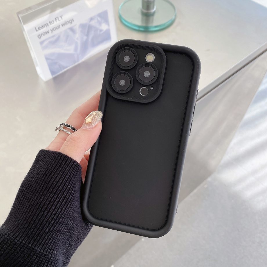 Minimally designed silicone case for iPhone