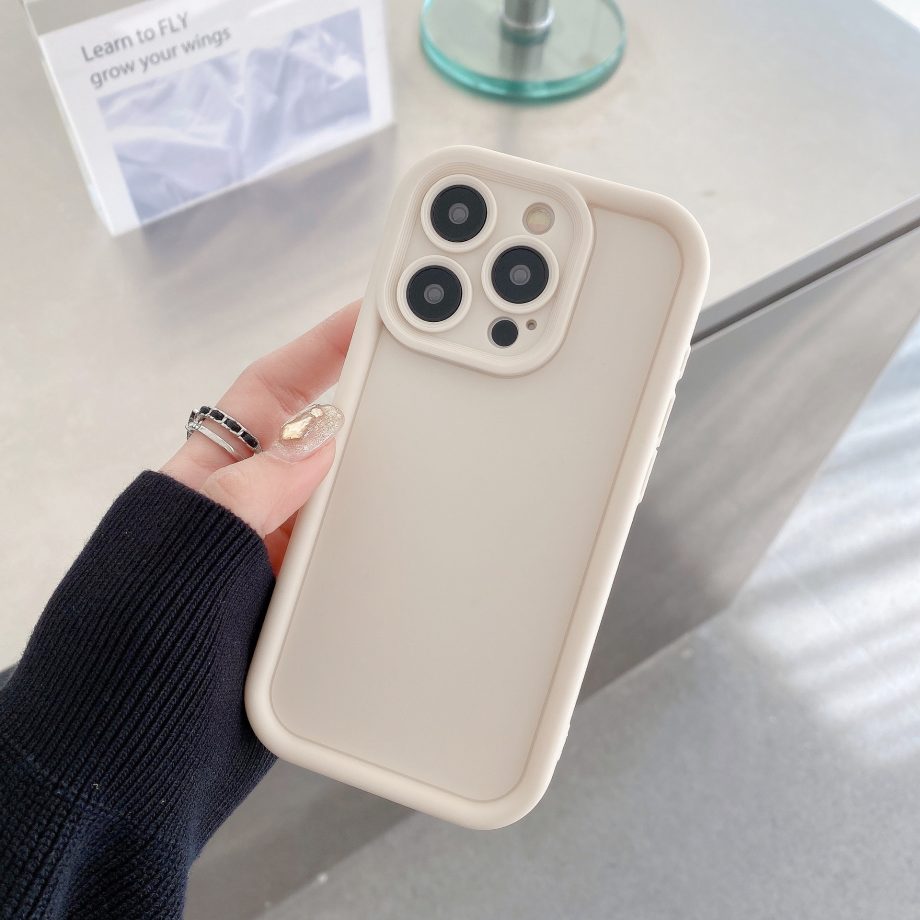 Minimally designed silicone case for iPhone