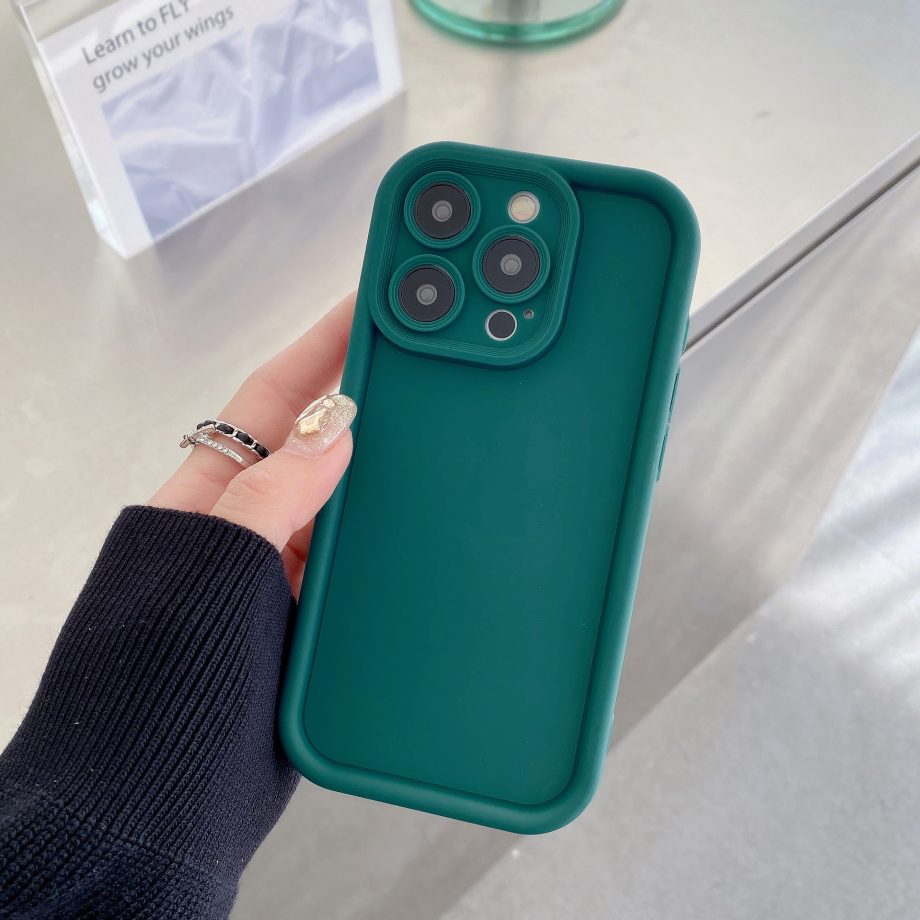 Minimally designed silicone case for iPhone