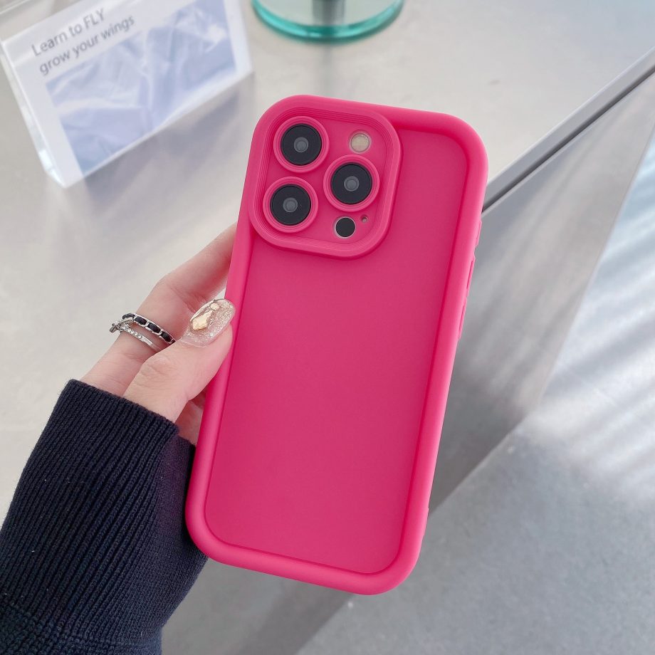 Minimally designed silicone case for iPhone