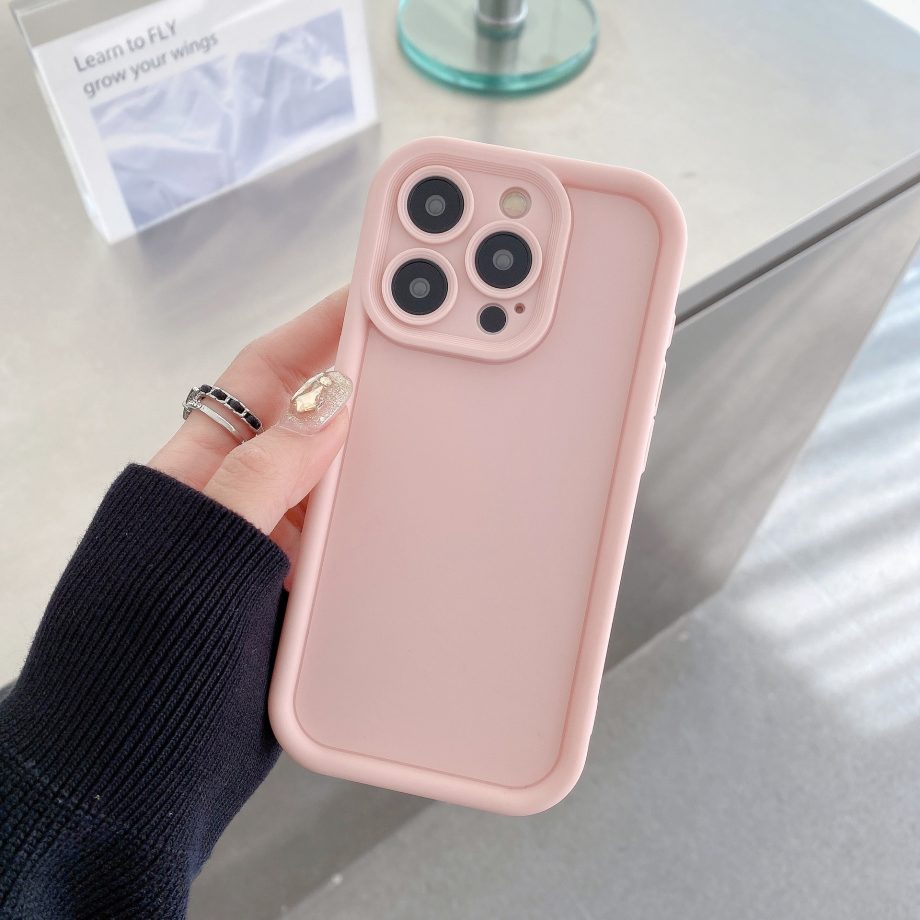 Minimally designed silicone case for iPhone