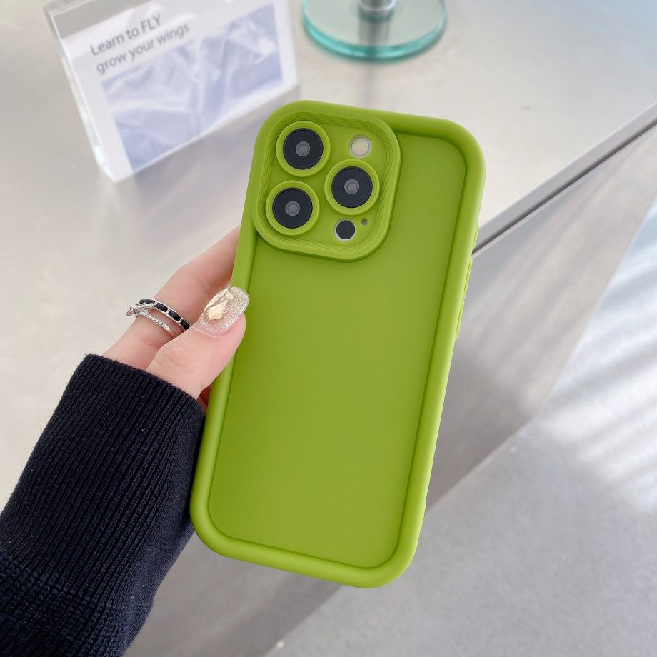 Minimally designed silicone case for iPhone