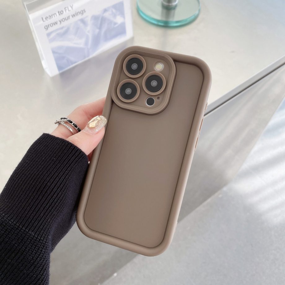 Minimally designed silicone case for iPhone