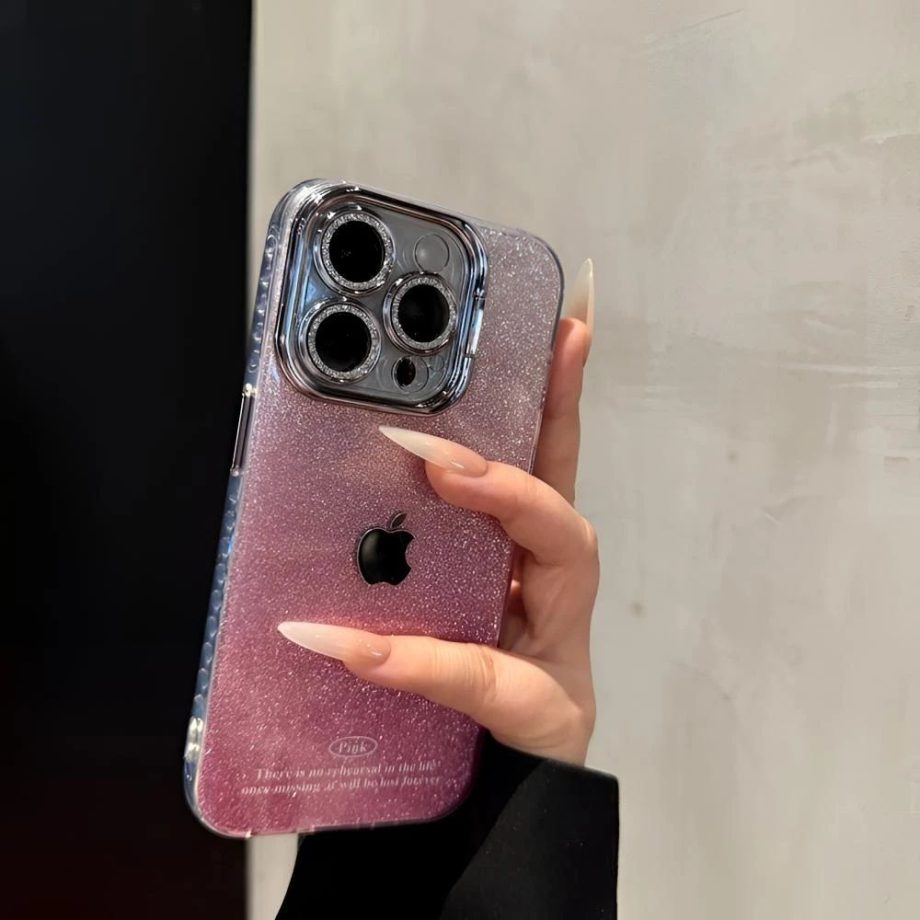 Gradient glitter case for iPhone
