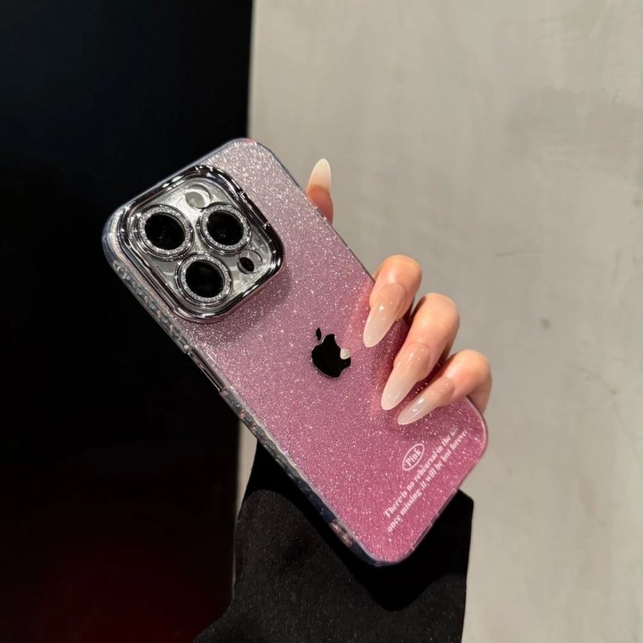 Gradient glitter case for iPhone