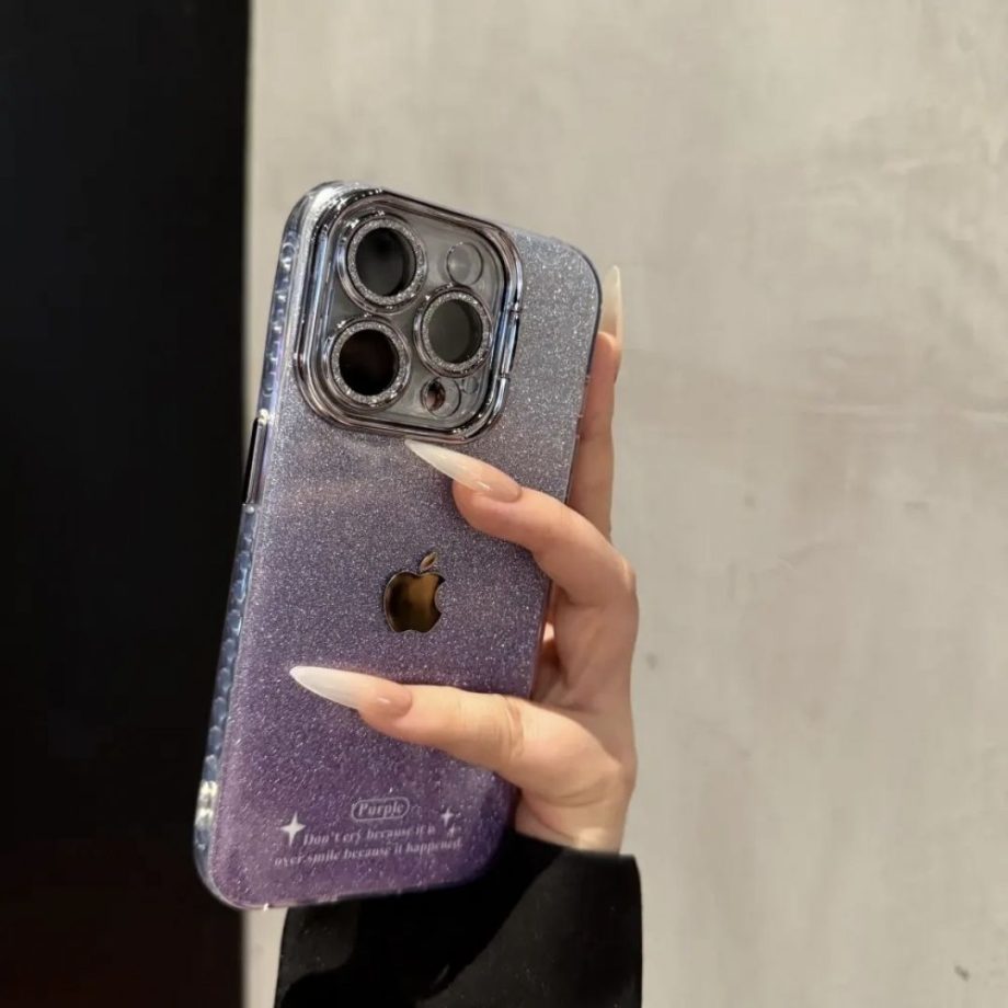 Gradient glitter case for iPhone