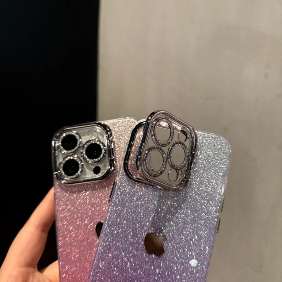 Gradient glitter case for iPhone