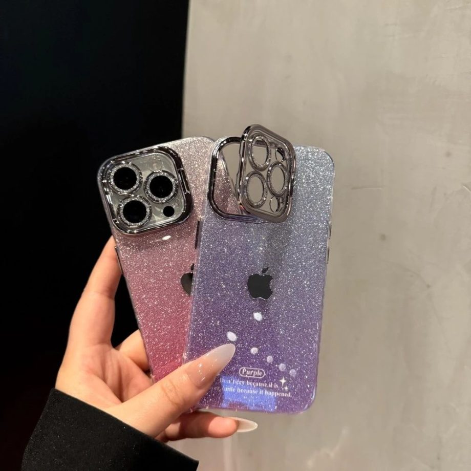 Gradient glitter case for iPhone
