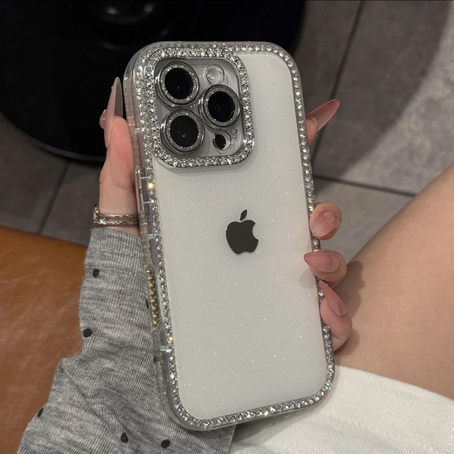 Diamond studded case for iPhone
