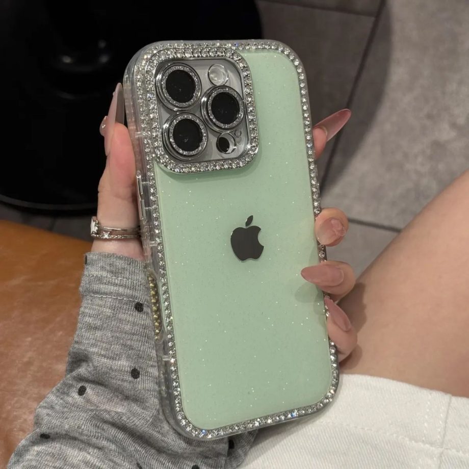 Diamond studded case for iPhone