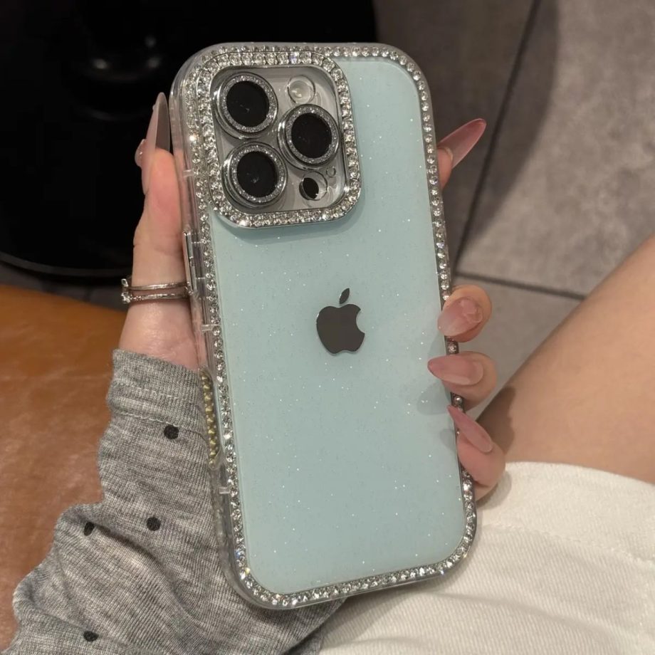 Diamond studded case for iPhone