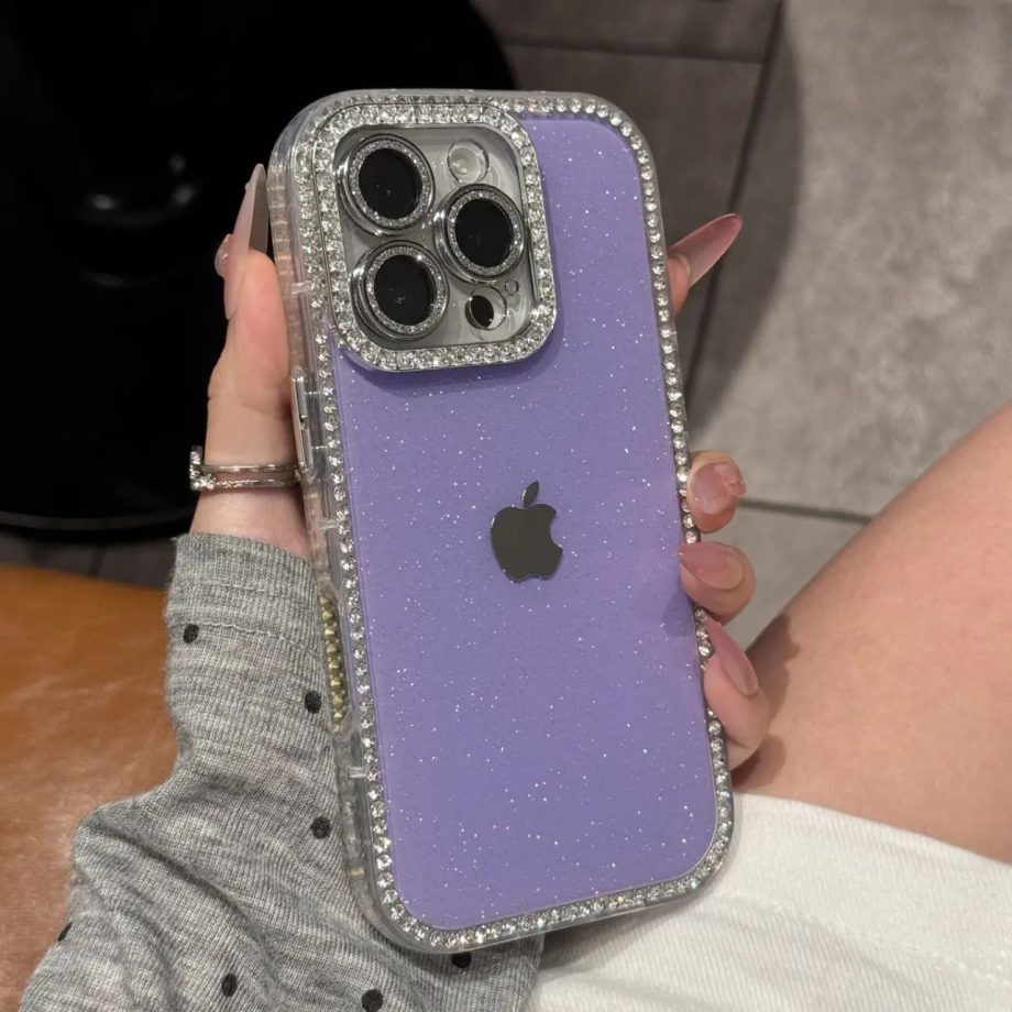 Diamond studded case for iPhone