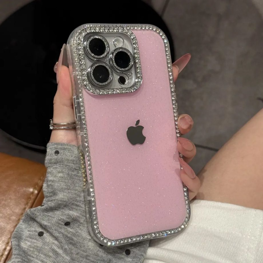 Diamond studded case for iPhone
