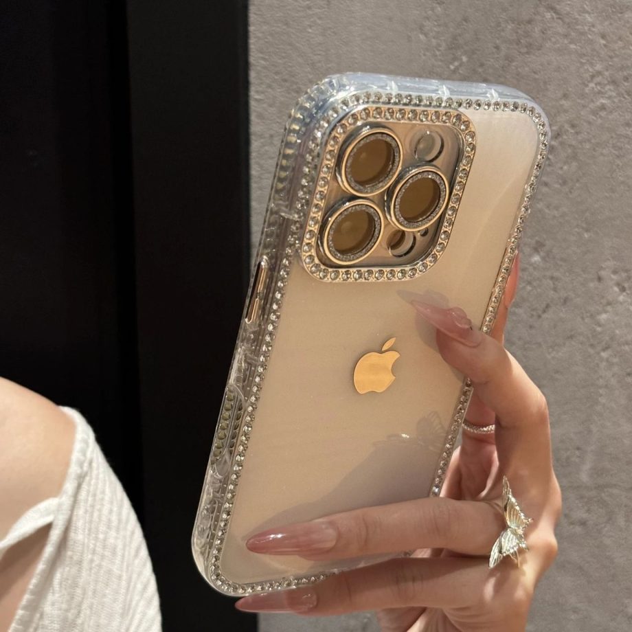 Diamond studded case for iPhone
