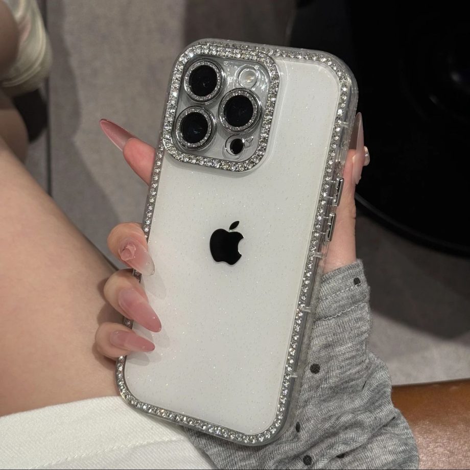 Diamond studded case for iPhone