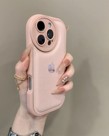 Air cushion leather pattern anti drop phone case