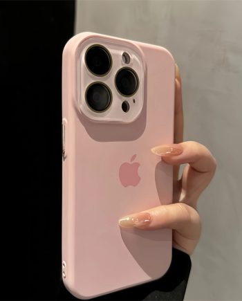 Liquid silicone lens film case for iPhone