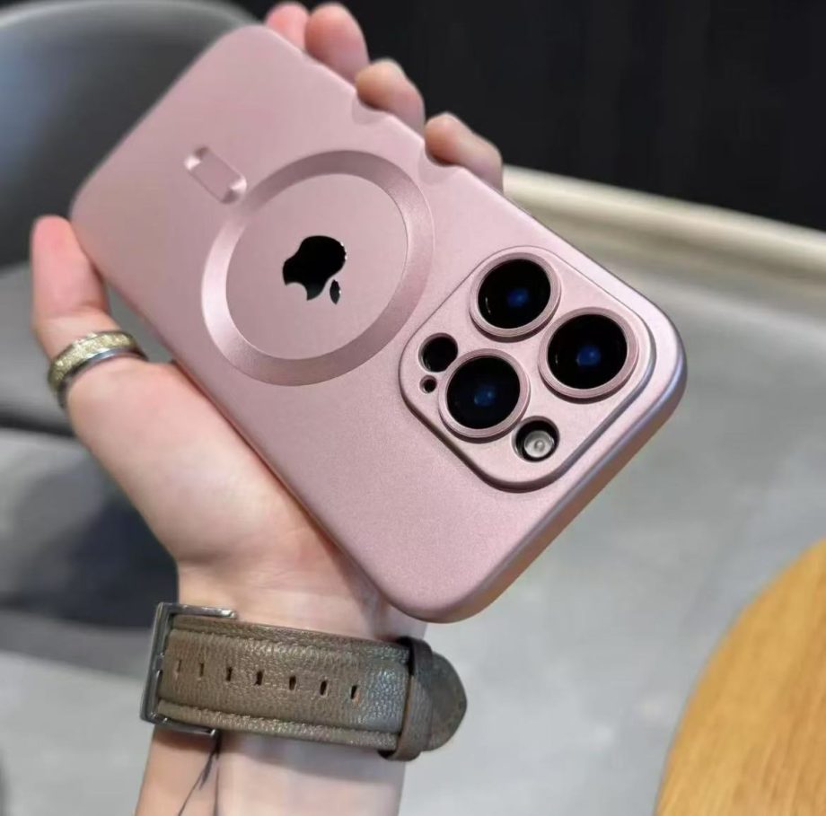 Lens protection frosted magnetic case for iPhone