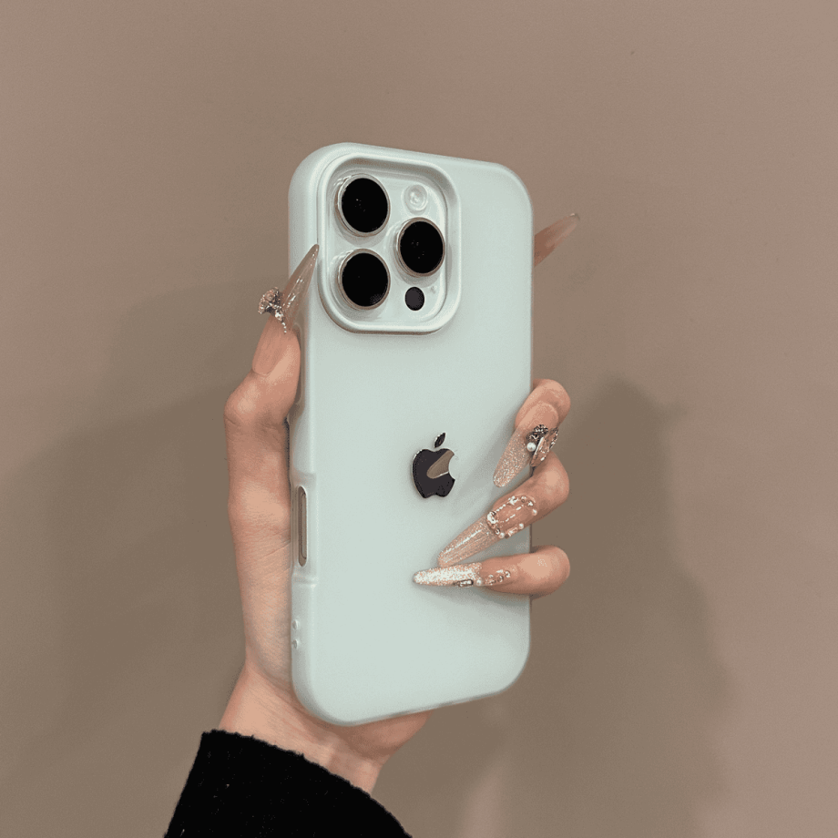 Frosted skin texture minimalist case for iPhone