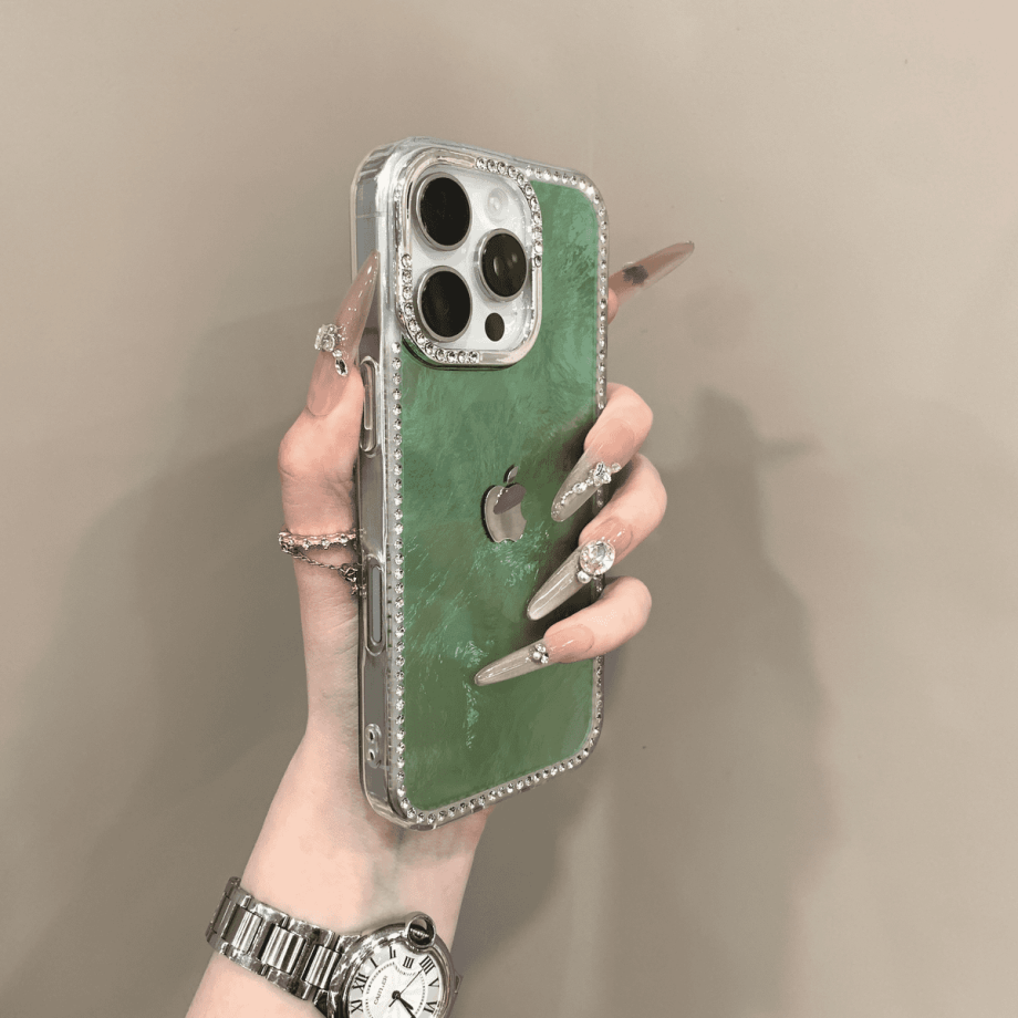 Fashionable tin foil patterned laser case for iPhone