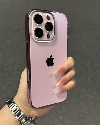 Original sensor electroplated lens protection case for iPhone