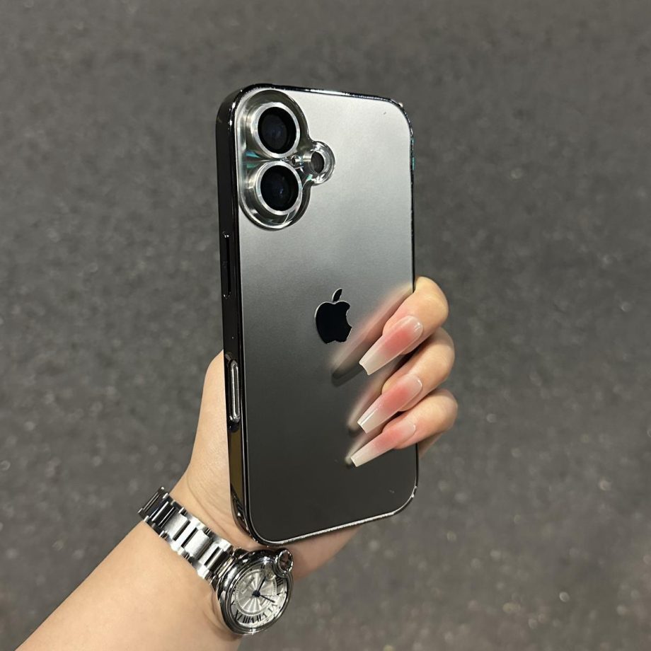 Original sensor electroplated lens protection case for iPhone