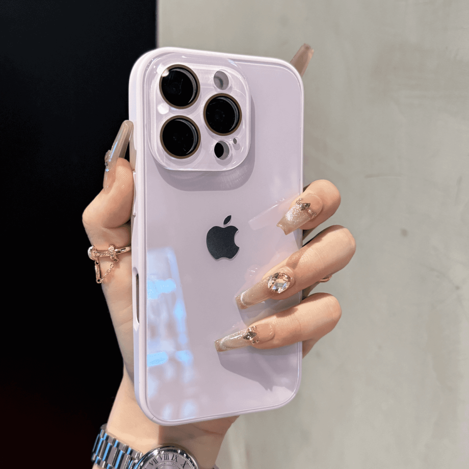 Advanced glass lens protection case for iPhone