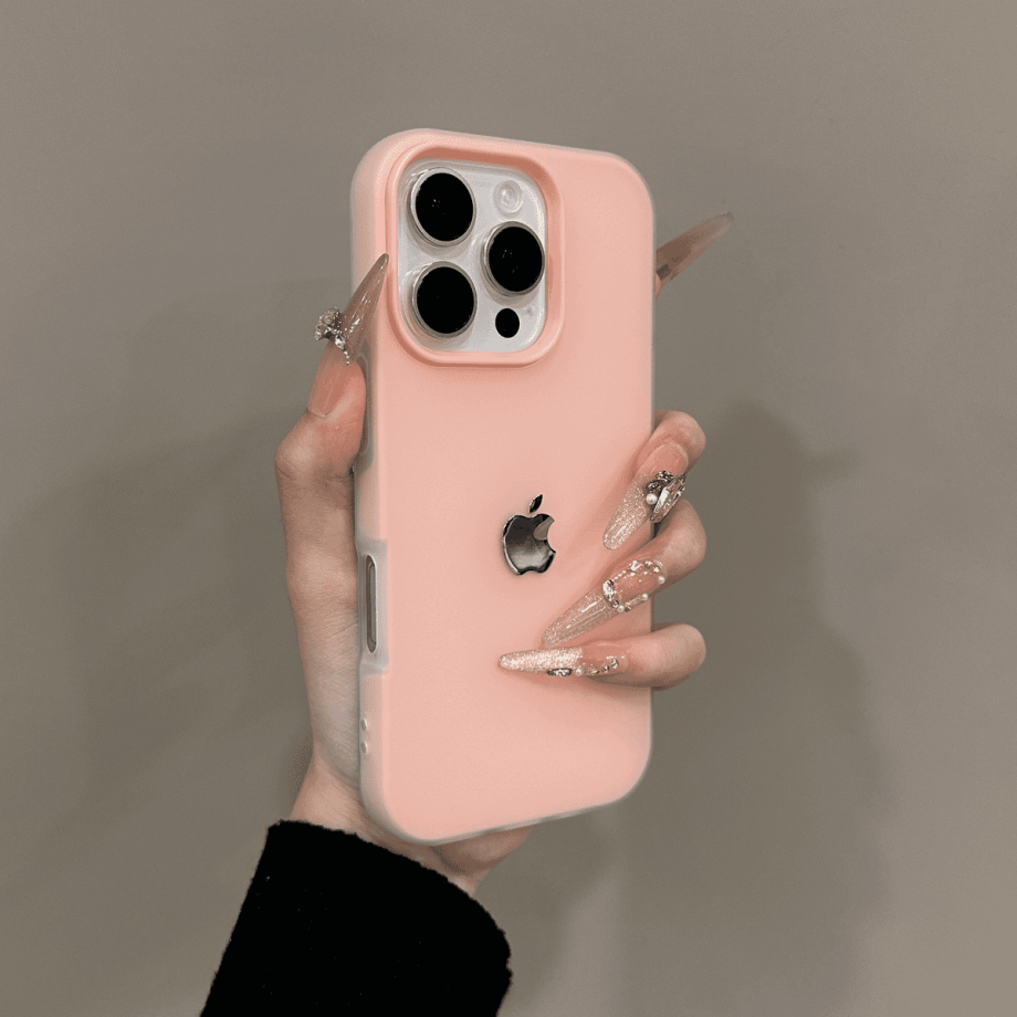 Frosted skin texture minimalist case for iPhone
