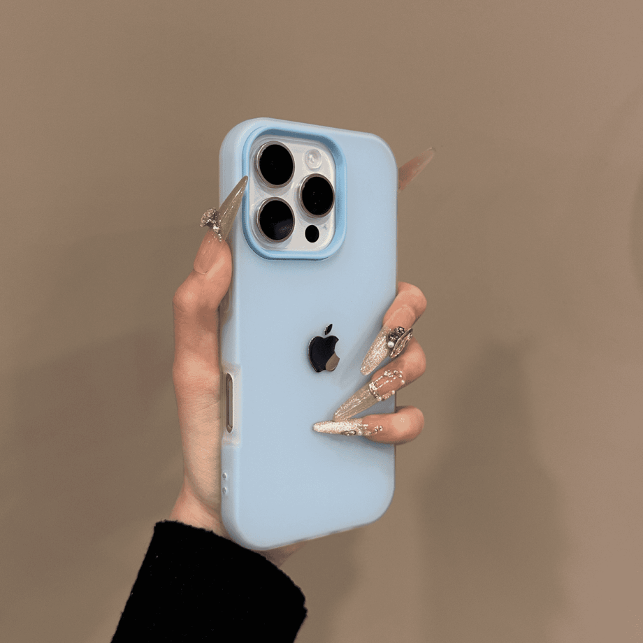 Frosted skin texture minimalist case for iPhone