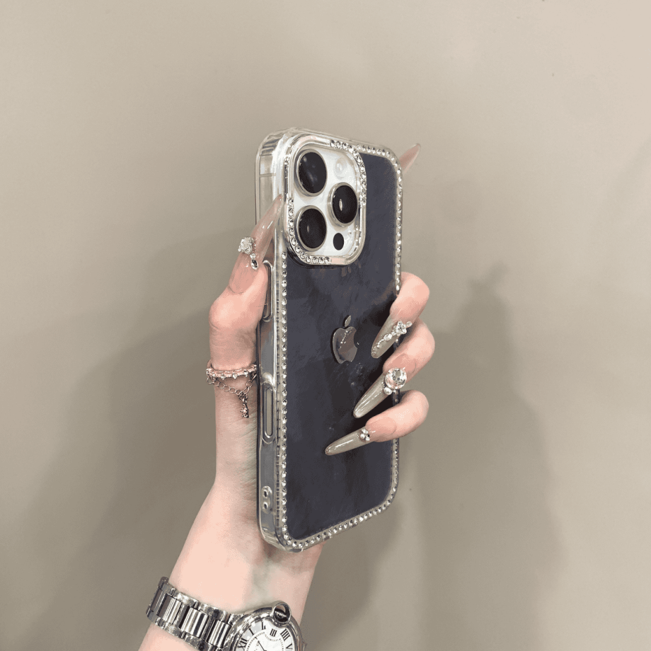 Fashionable tin foil patterned laser case for iPhone