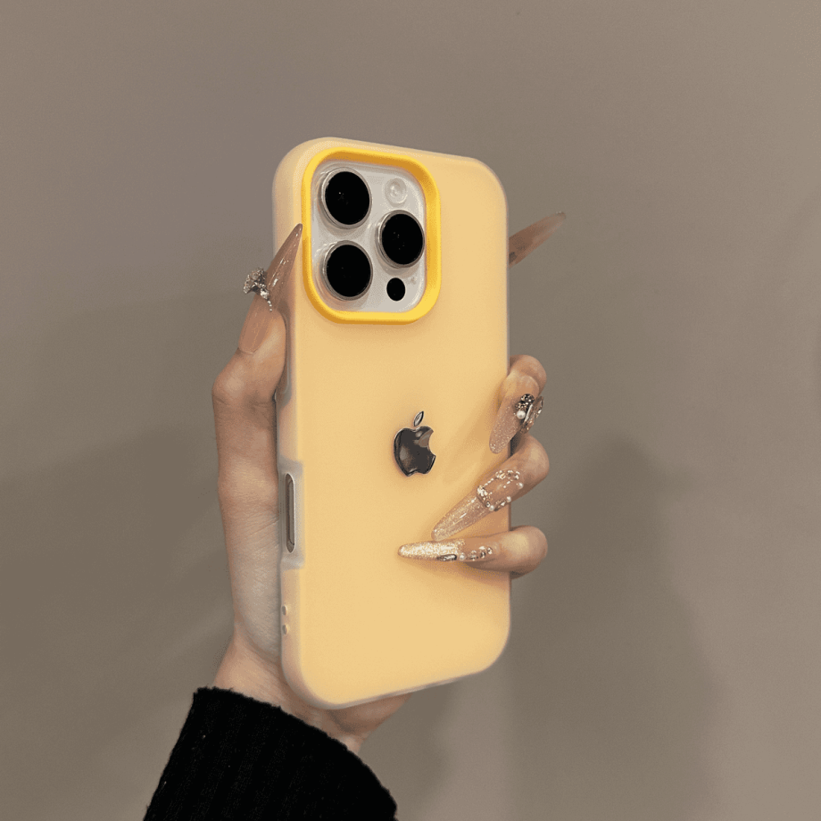 Frosted skin texture minimalist case for iPhone