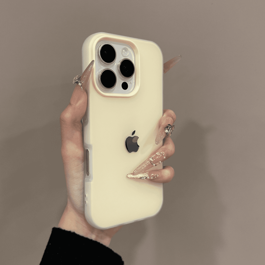 Frosted skin texture minimalist case for iPhone