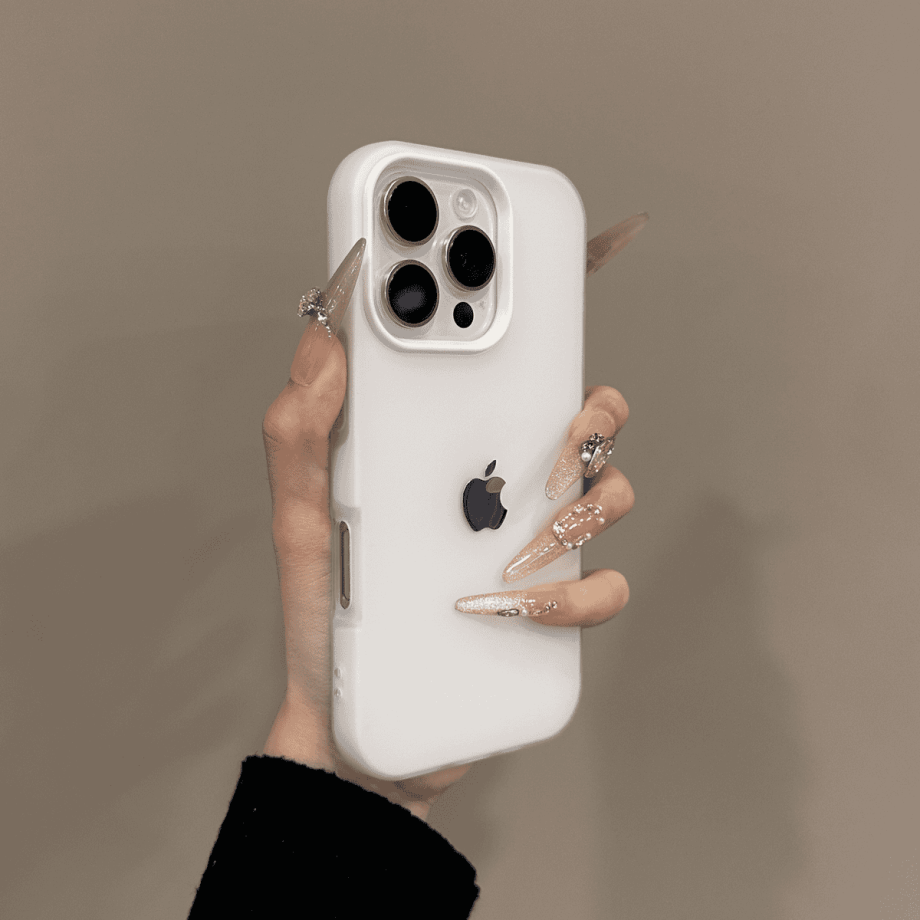 Frosted skin texture minimalist case for iPhone