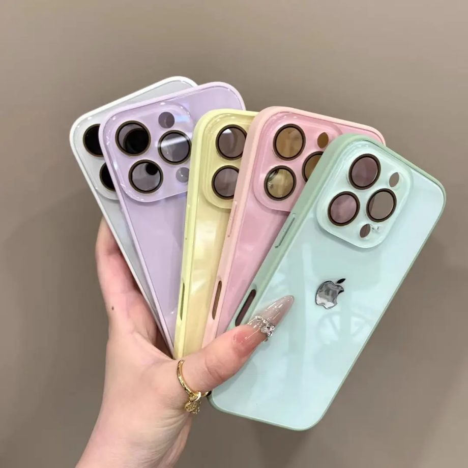 Advanced glass lens protection case for iPhone