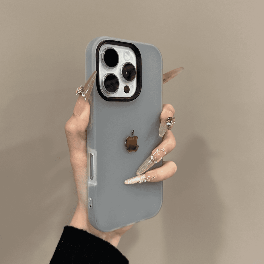 Frosted skin texture minimalist case for iPhone
