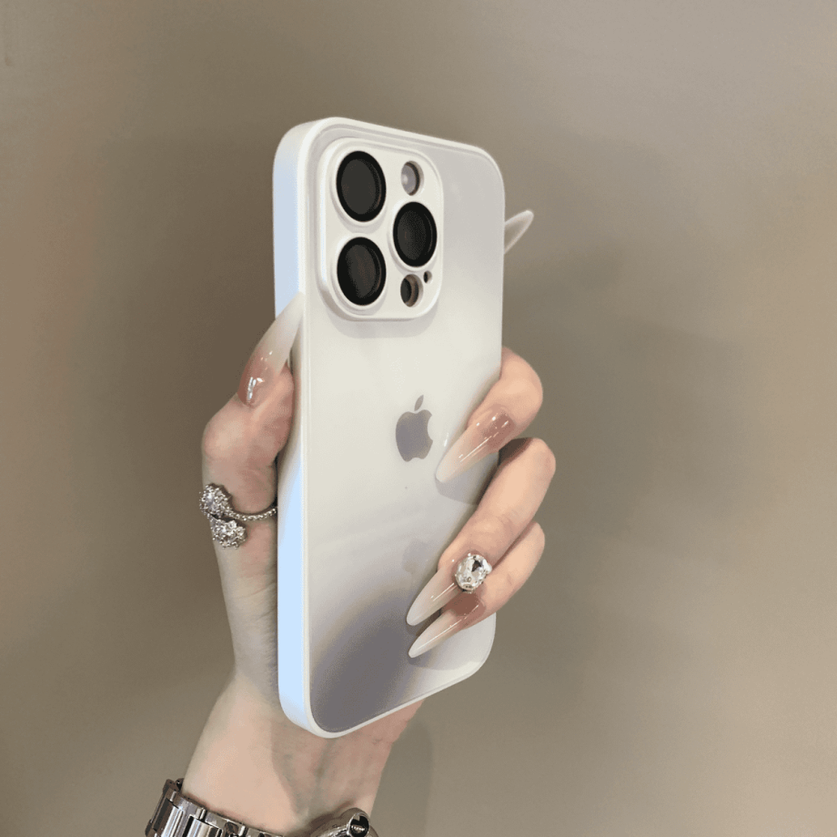 Gradient glass anti drop case for iPhone