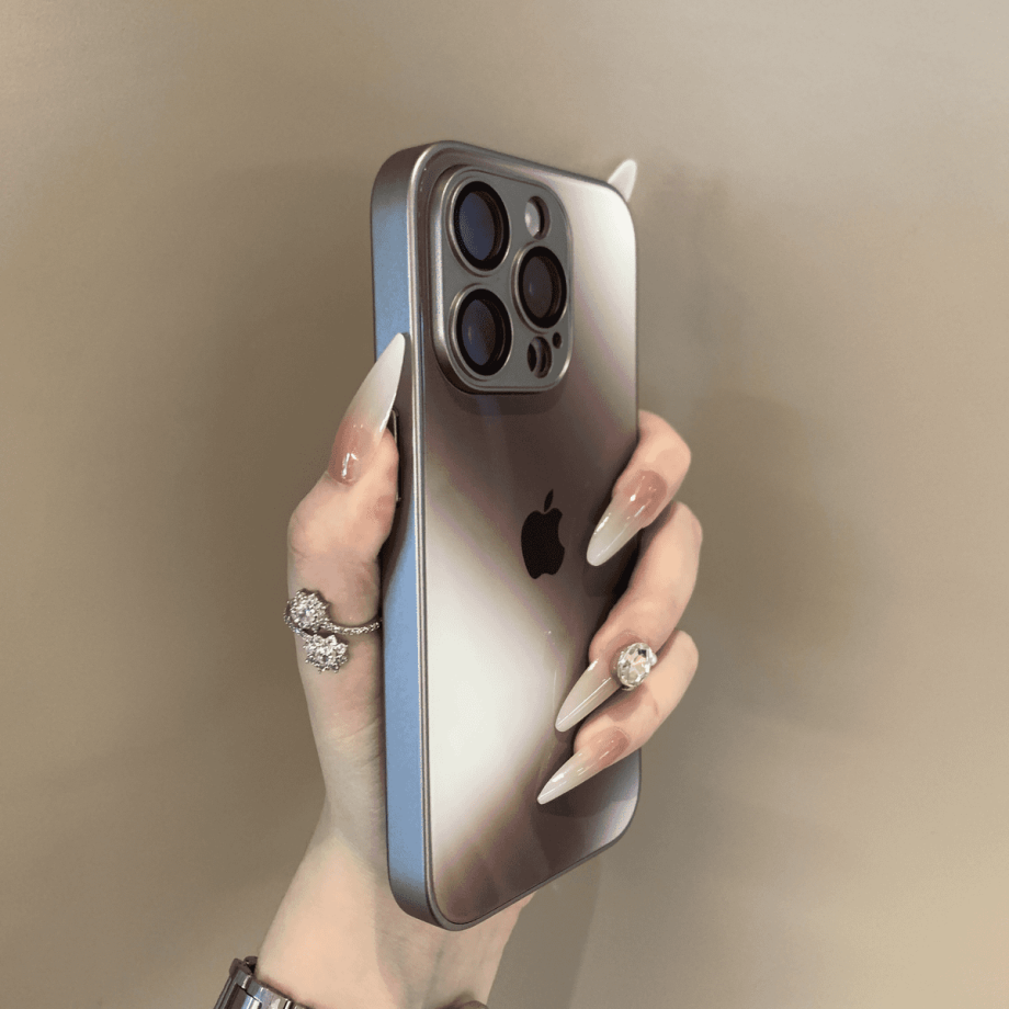Gradient glass anti drop case for iPhone