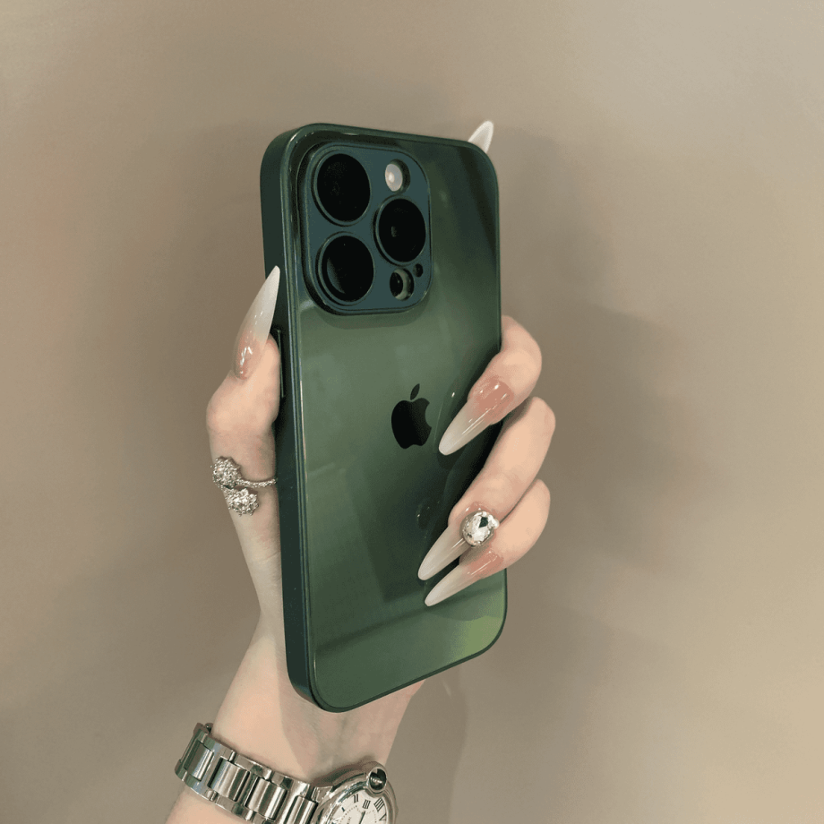 Gradient glass anti drop case for iPhone