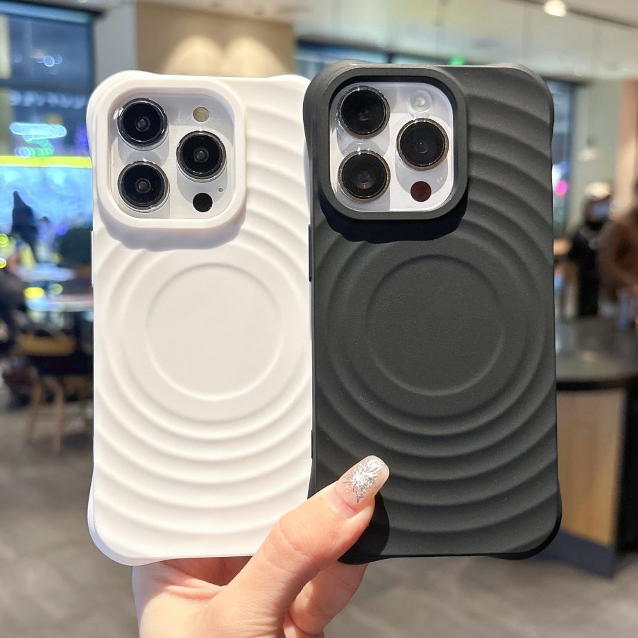 Creative circular pattern anti drop case for iPhone