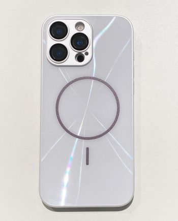Pearl paint CD pattern aurora magnetic case for iPhone