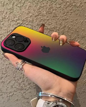 Gradient glass anti drop case for iPhone