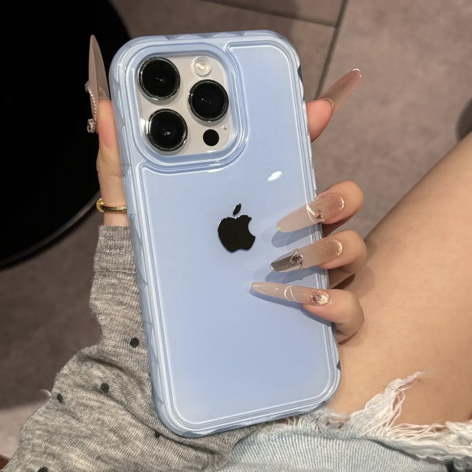 High aesthetic and glossy jelly case for iPhone