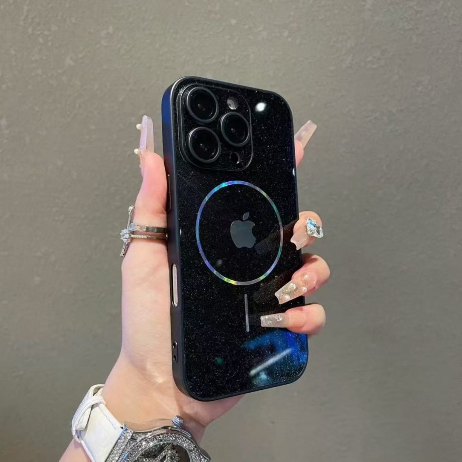 Shiny electroplated magnetic case for iPhone