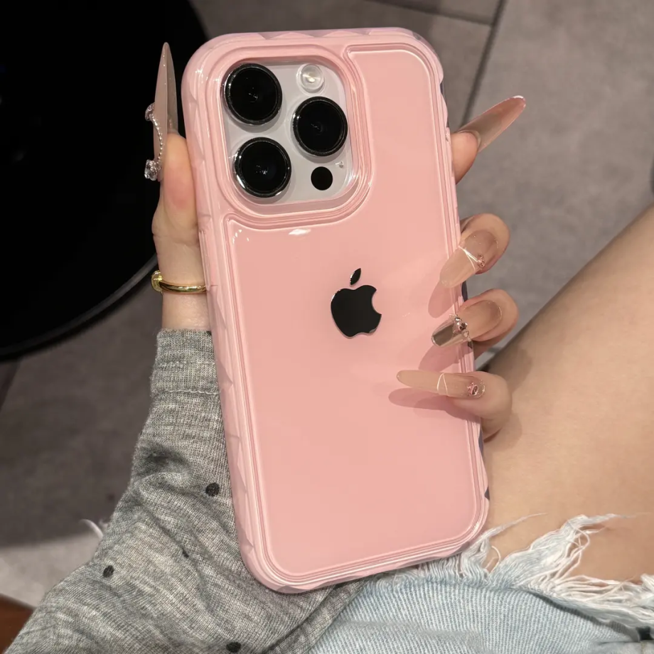 High aesthetic and glossy jelly case for iPhone