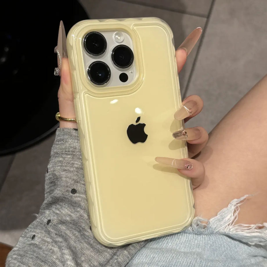 High aesthetic and glossy jelly case for iPhone
