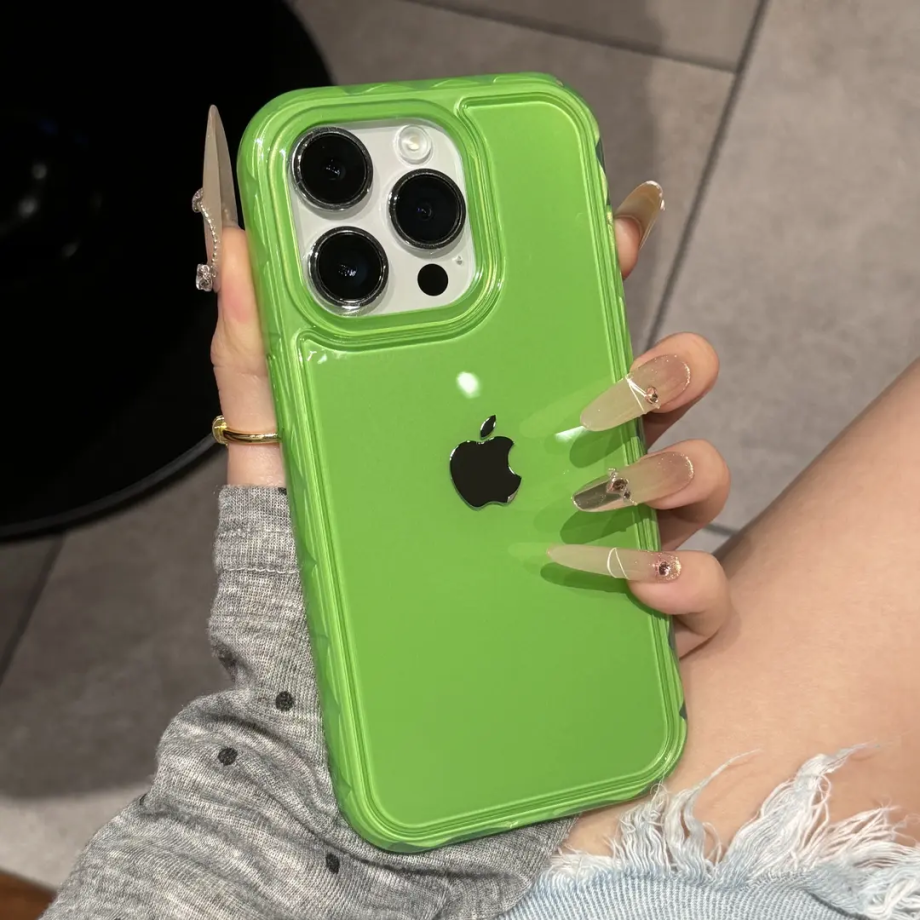 High aesthetic and glossy jelly case for iPhone